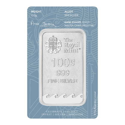 Royal Mint Britannia 100g Silver Bar