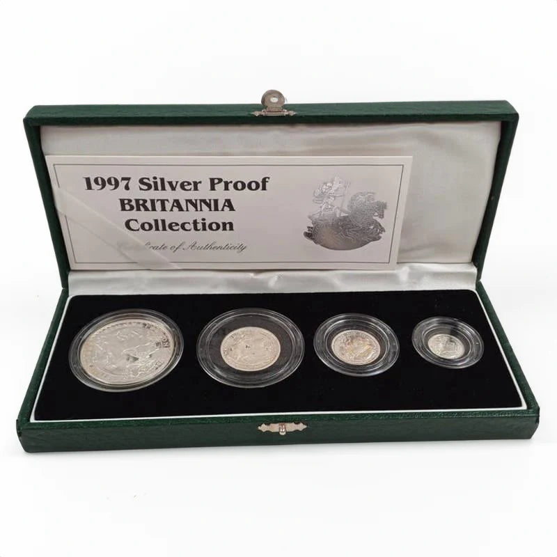 1997 Silver Proof Britannia Coin Set - First Year of Issue