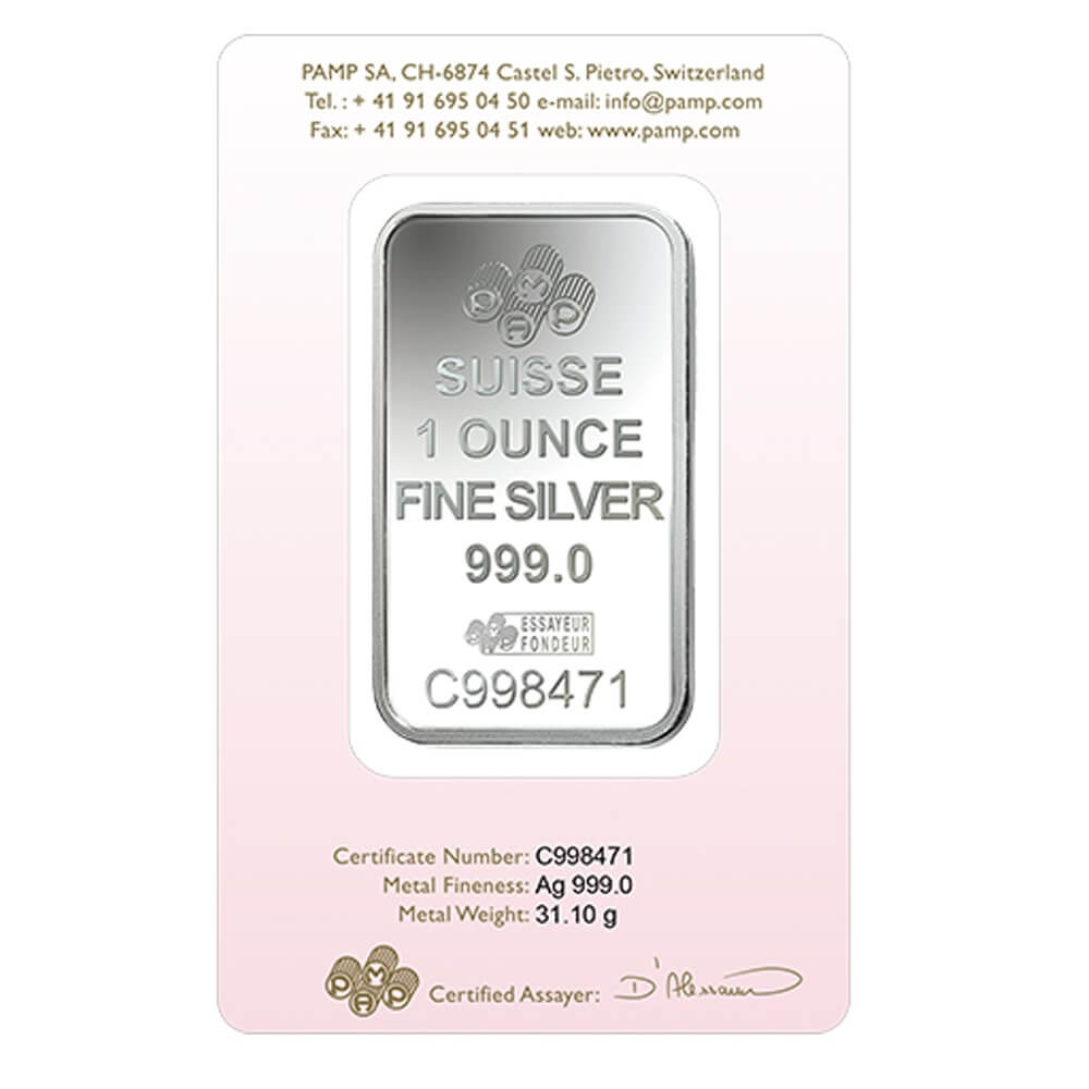 PAMP Suisse Love Always 1oz Silver Bar