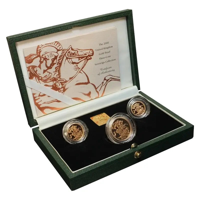 2000 Gold Proof Sovereign 3-Coin Set