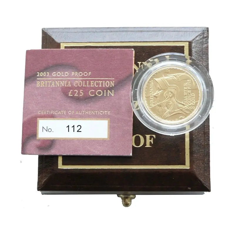 2003 UK 1/4oz Gold Britannia Proof Coin