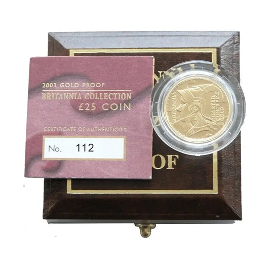 2003 UK 1/4oz Gold Britannia Proof Coin