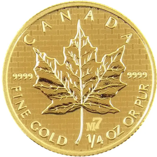 2005 Canadian Maple M7 Privy 1/4oz Gold Coin