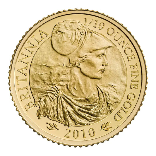 2010 UK 1/10oz Gold Britannia £10 Coin