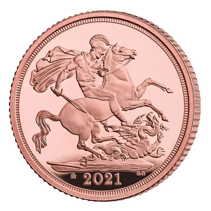 2021 Proof Full Sovereign Gold Coin – St. George & the Dragon