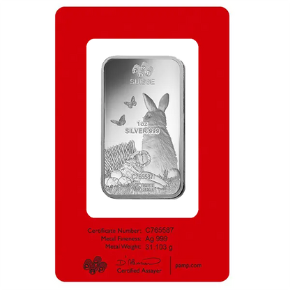 1oz Pamp Suisse 2023 Lunar Rabbit