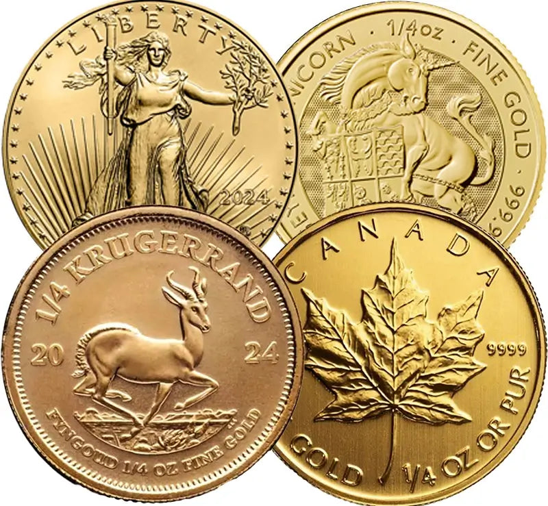 1/4oz Best Value Gold Coin from leading mints worldwide.