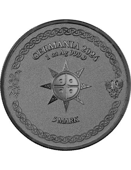 2024 Ragnarök: Hati 1 oz Black Silver