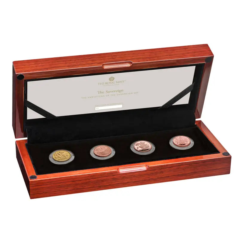 Variations of The Sovereign Set – Proof Gold Coins with Portraits of Queen Elizabeth II and King Charles III

